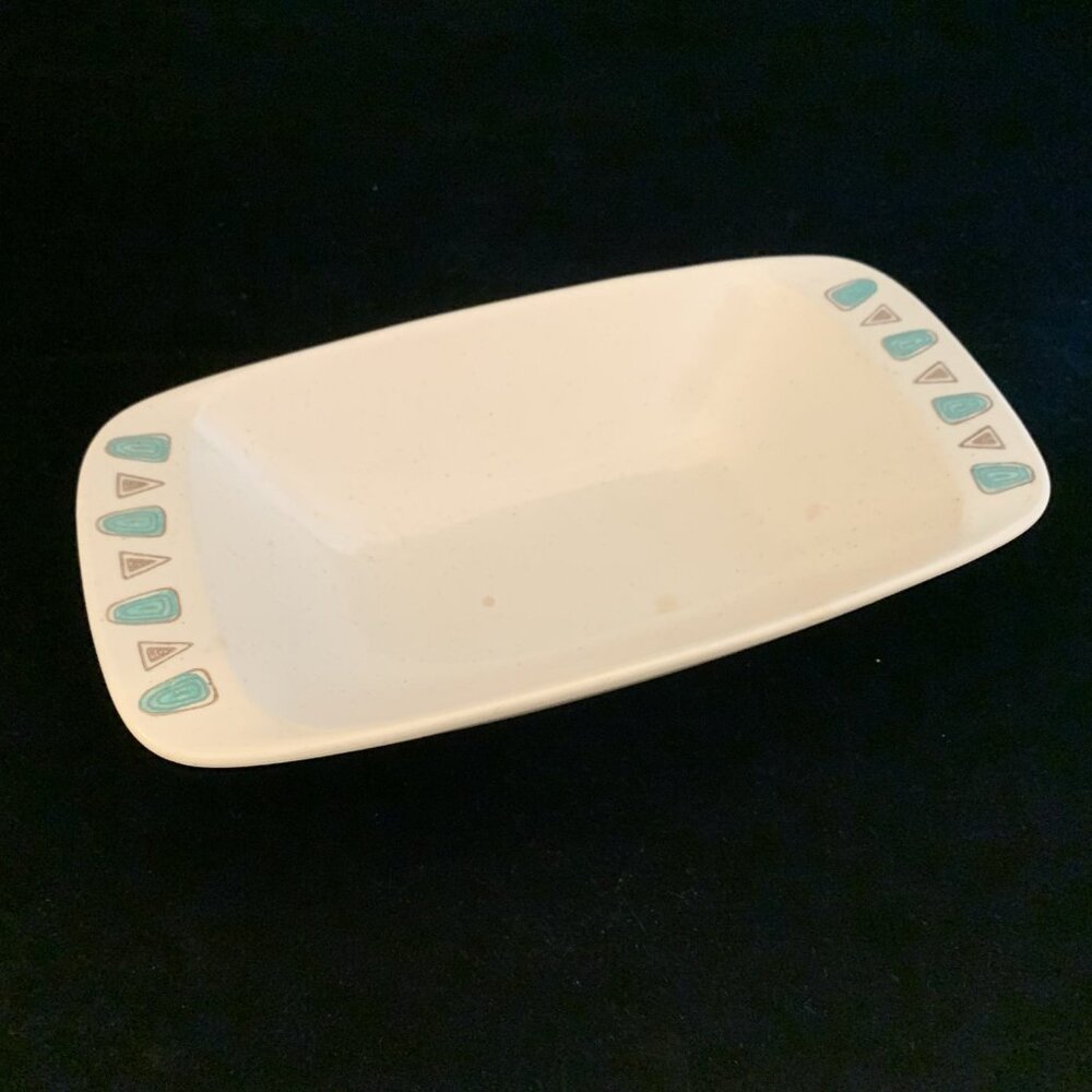 Metlox Poppytrail Navajo Rectangular Serving Bowl 11" Vintage MCM Pottery